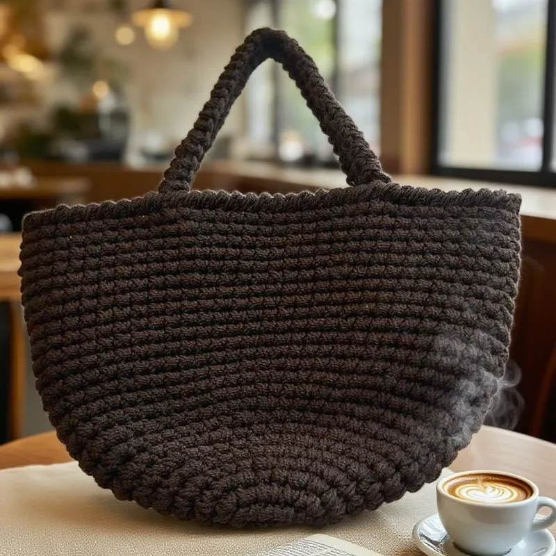 Beach Bag Straw - High-end hand-woven straw tote bag for