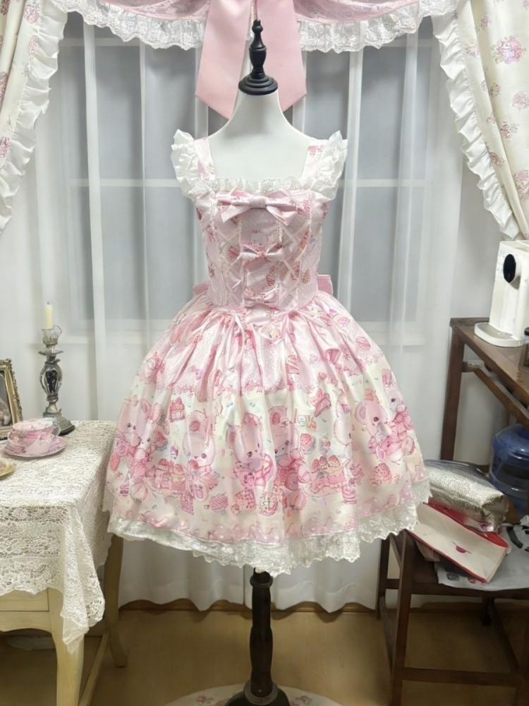 Summer Japanese Clothing - 2026 Summer Sweet Japanese Cute Pink