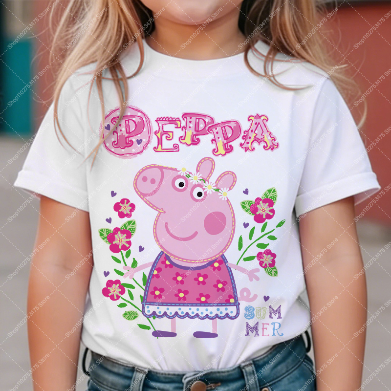 Summer Clothing Model - Kids Girl Cute Cotton T-shirt Summer