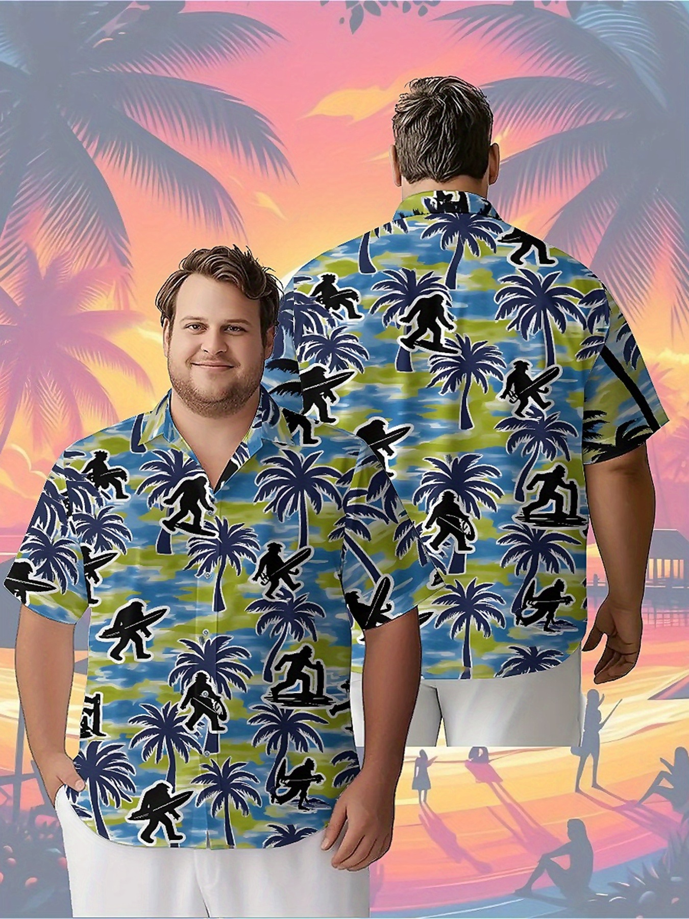 Summer Clothing Amazon - Men's Plus Size Hawaiian Shirts Amazon