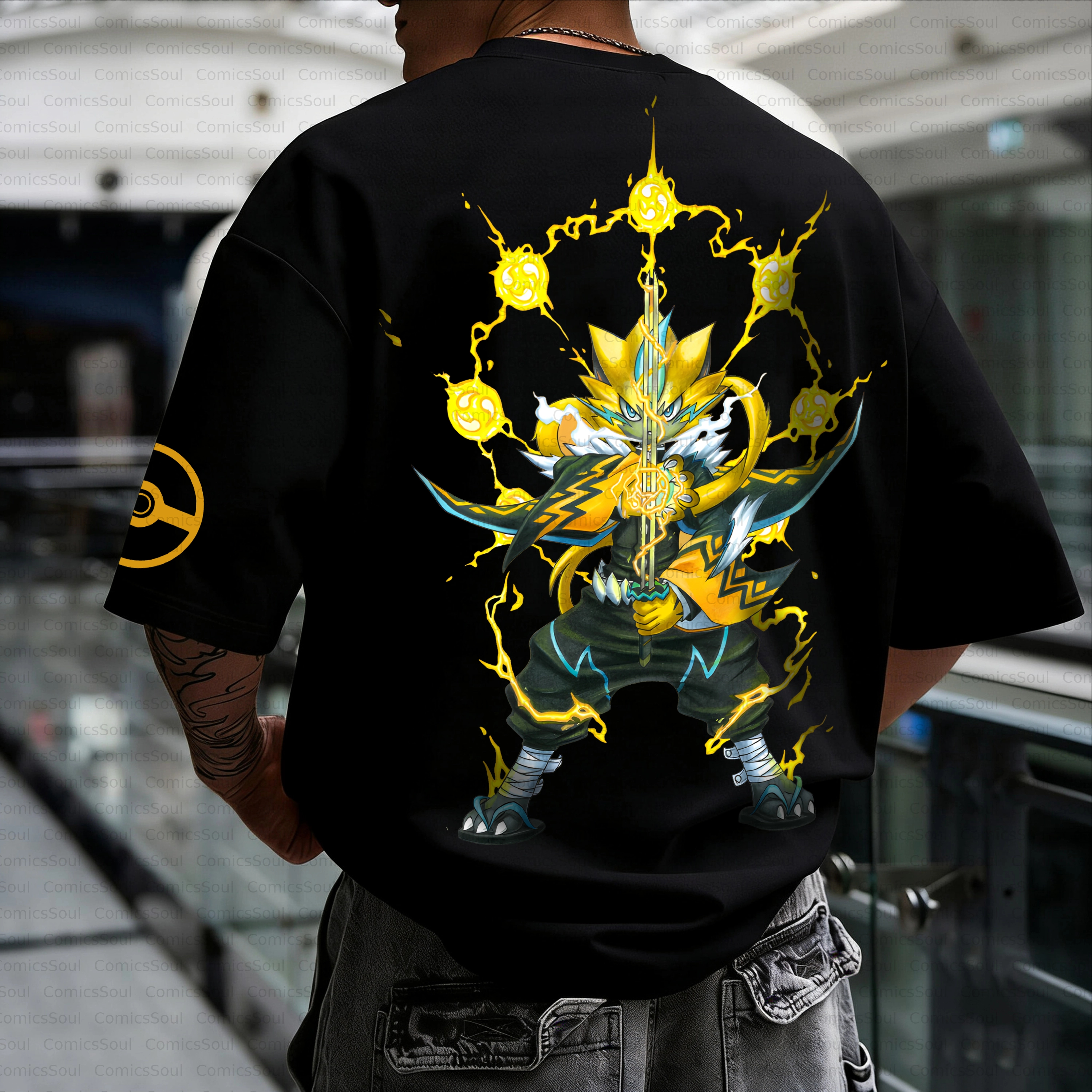 Yellow Summer Clothing - Summer 2026 Anime Pokemon Pure Cotton