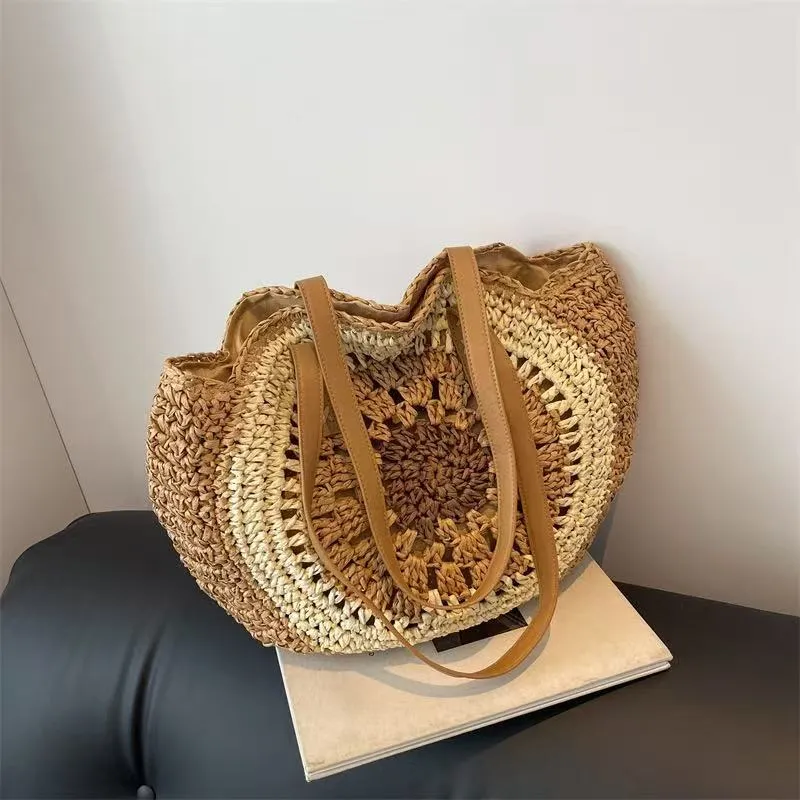 Straw Beach Tote Bag Handwoven - огляд і ціна Beach Bag Straw