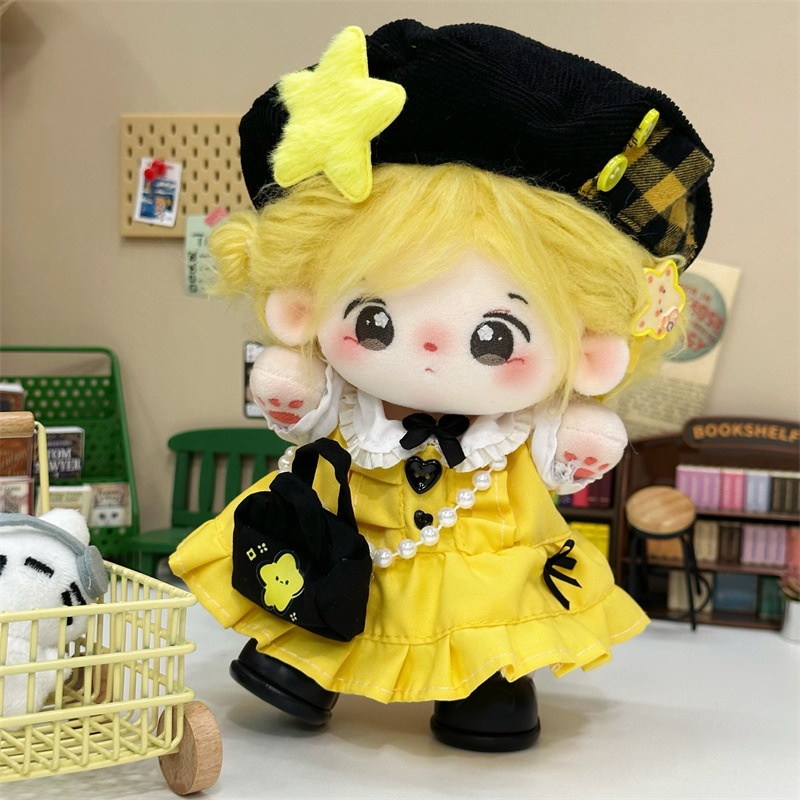 20cm Cotton Doll Clothes Summe - огляд і ціна Yellow Summer Clothing
