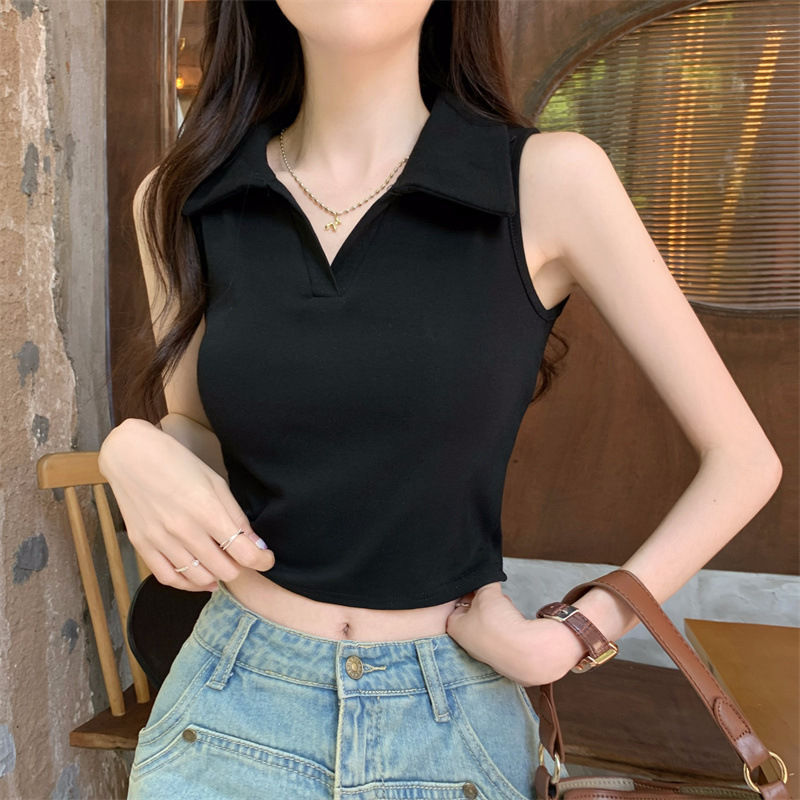 Polo Collar Vest Women's Summe - огляд і ціна Summer Clothing Drop