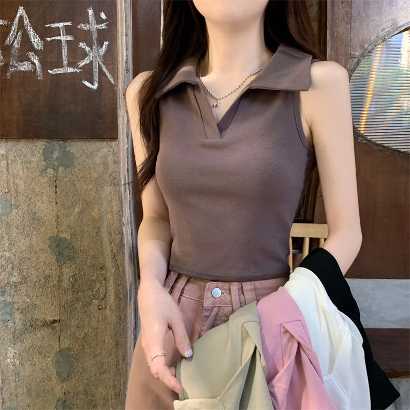 Polo Collar Vest Women's Summe - огляд і ціна Summer Clothing Drop
