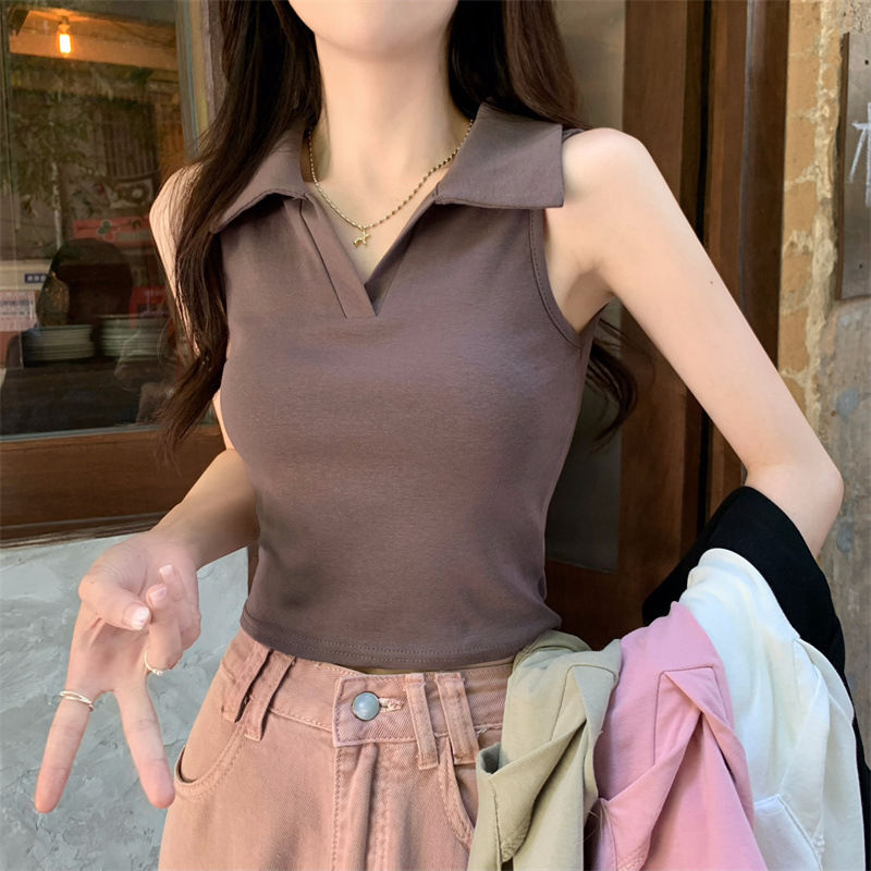 Polo Collar Vest Women's Summe - огляд і ціна Summer Clothing Drop