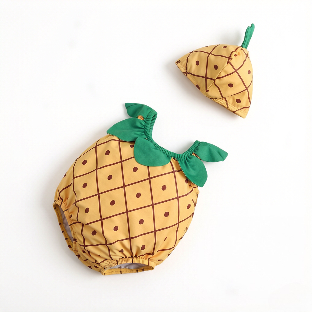 2Pcs Pineapple Cartoon One-pie - огляд і ціна Summer Loving Kids Clothing