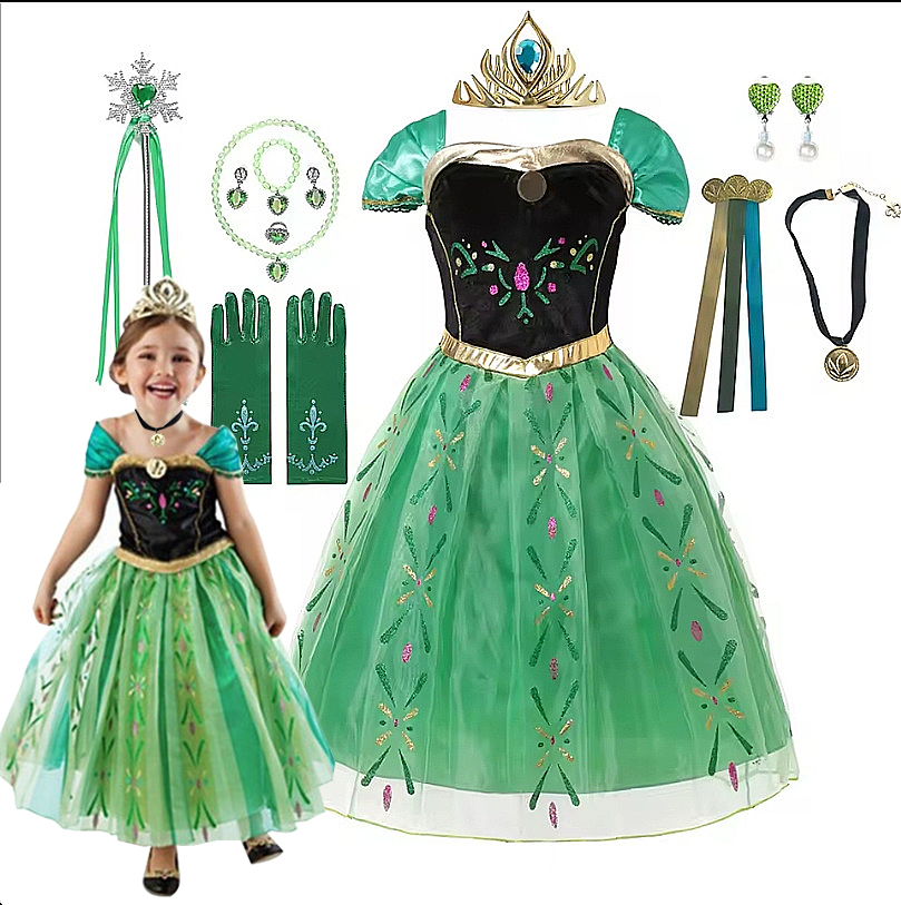 Anna Costume For Kids Girl Fan - огляд і ціна Summer Clothing Kids