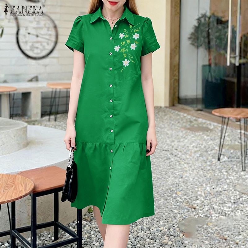 ZANZEA 2026 Summer Floral Prin - огляд і ціна Sundress Midi Floral