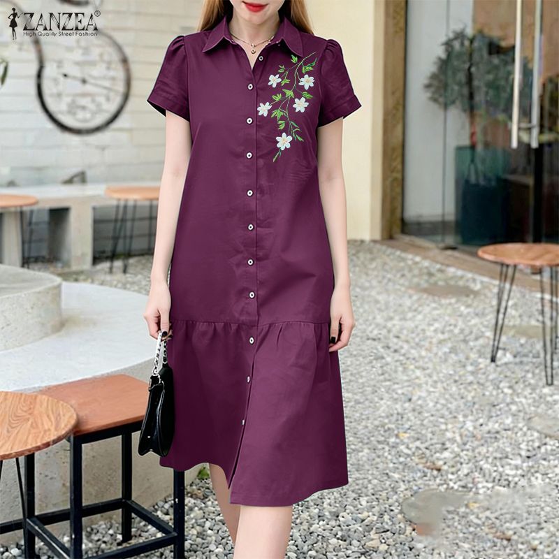 ZANZEA 2026 Summer Floral Prin - огляд і ціна Sundress Midi Floral