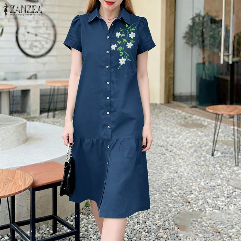 ZANZEA 2026 Summer Floral Prin - огляд і ціна Sundress Midi Floral
