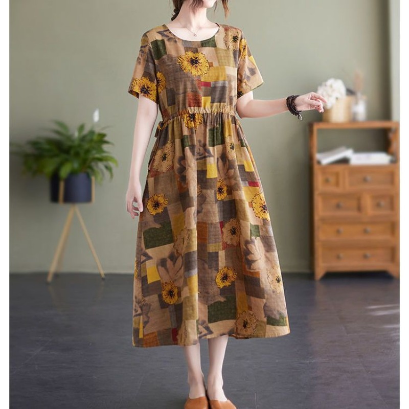 Womens Plus Size Vintage Flora - огляд і ціна Sundress Midi Floral
