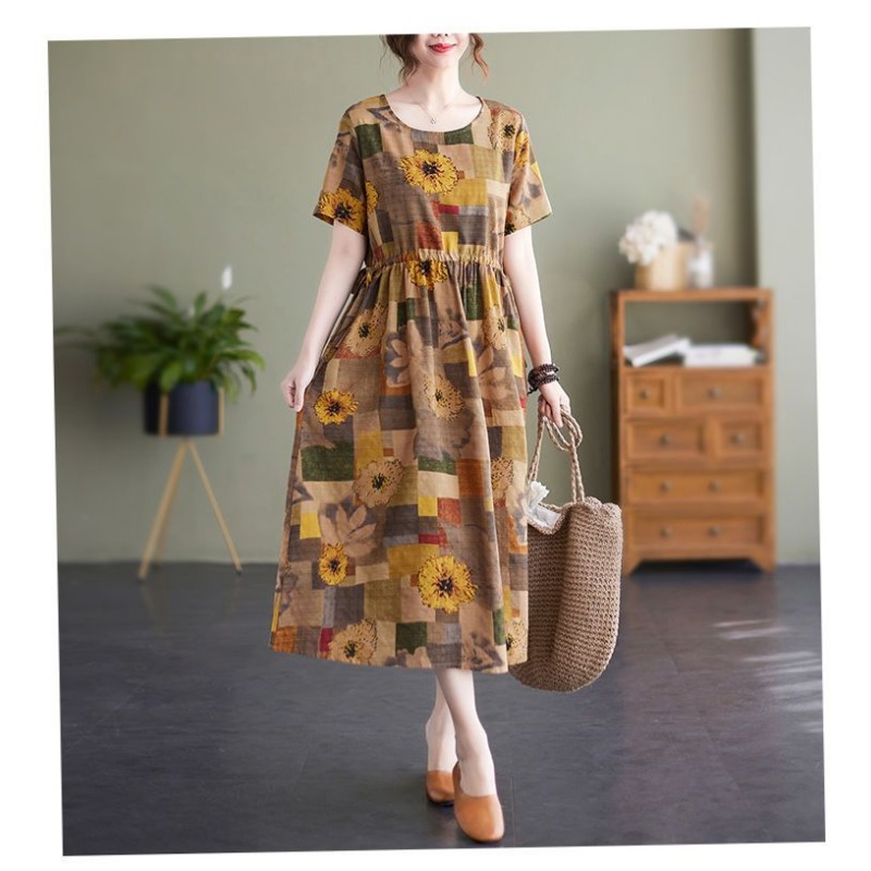 Womens Plus Size Vintage Flora - огляд і ціна Sundress Midi Floral