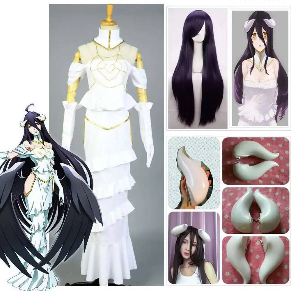 HOT Overlord Albedo Cosplay Wh - огляд і ціна Summer Clothing Sets Women