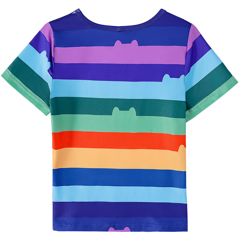 Girls Rainbow Striped T-Shirt  - огляд і ціна Summer Clothing Kids