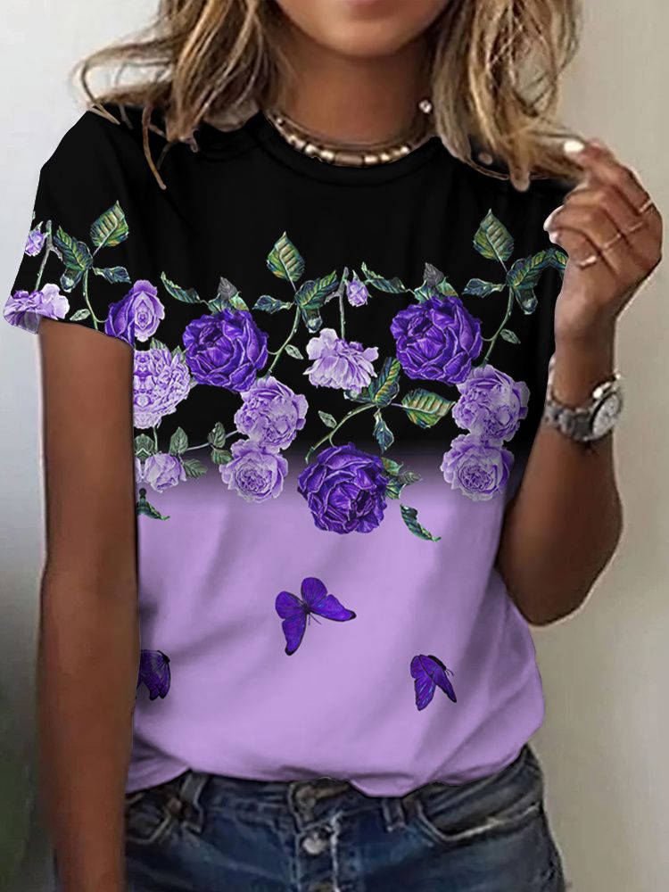 Summer Rose Floral T-Shirts Fl - огляд і ціна Summer Rose Clothing