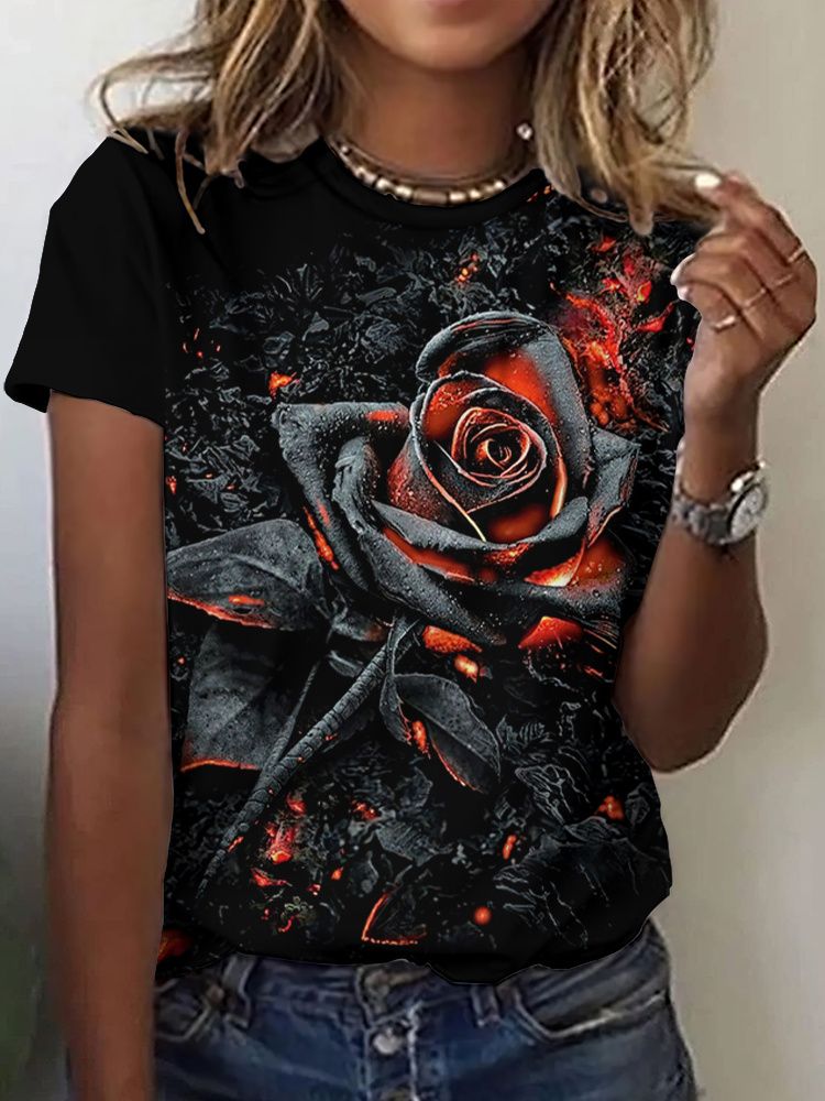 Summer Rose Floral T-Shirts Fl - огляд і ціна Summer Rose Clothing