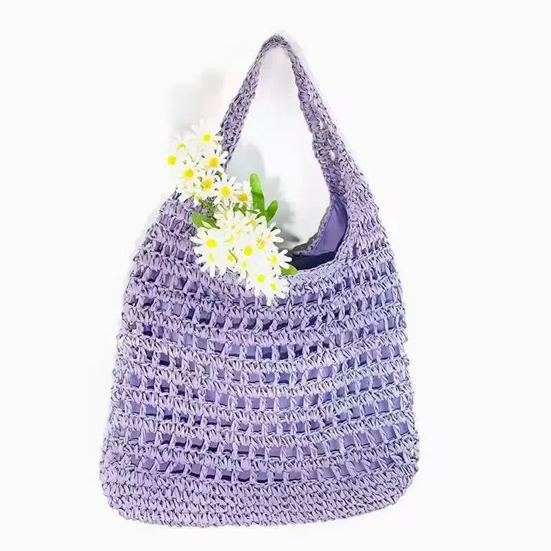 Hollow Woven Straw Tote Bag On - огляд і ціна Beach Bag Straw
