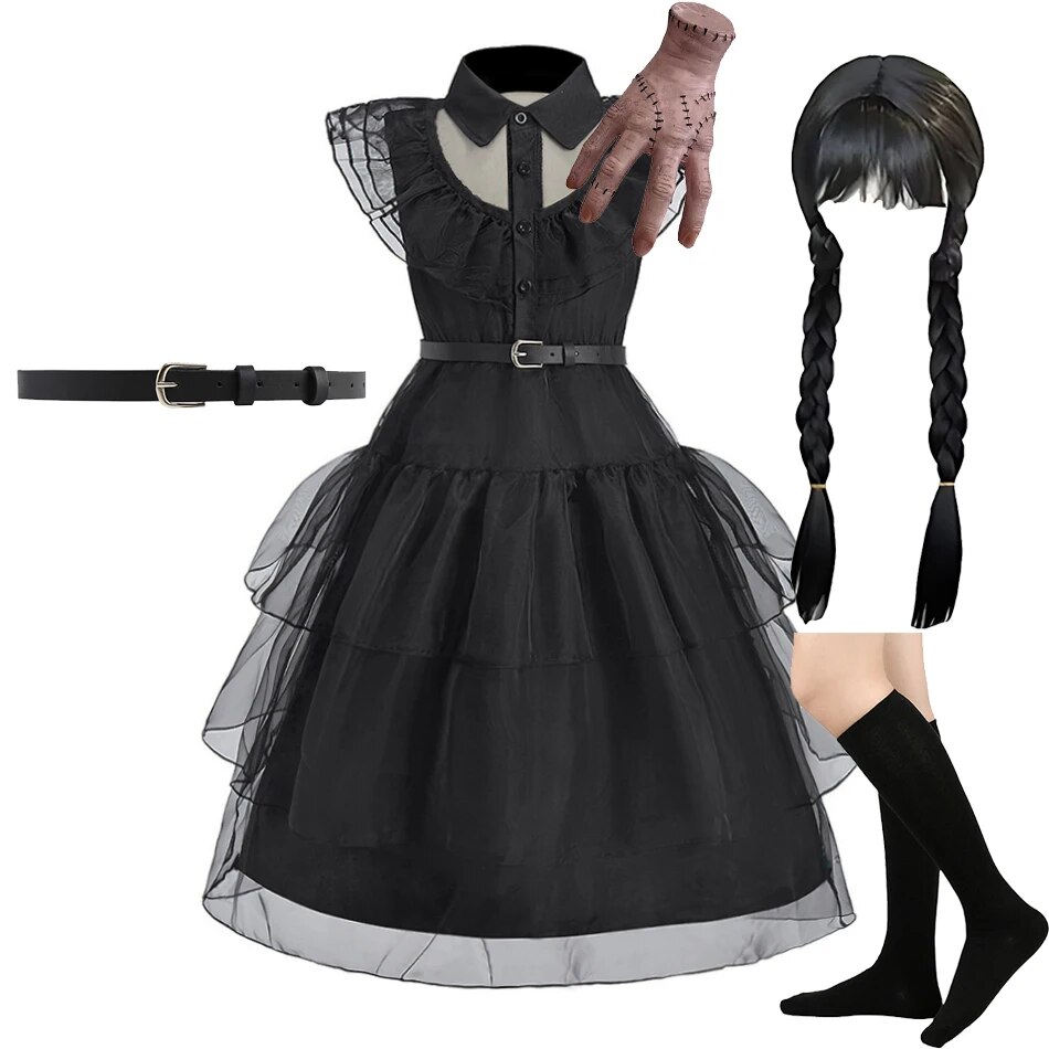 Girl Costume Kids Cosplay Blac - огляд і ціна Summer Clothing Kids