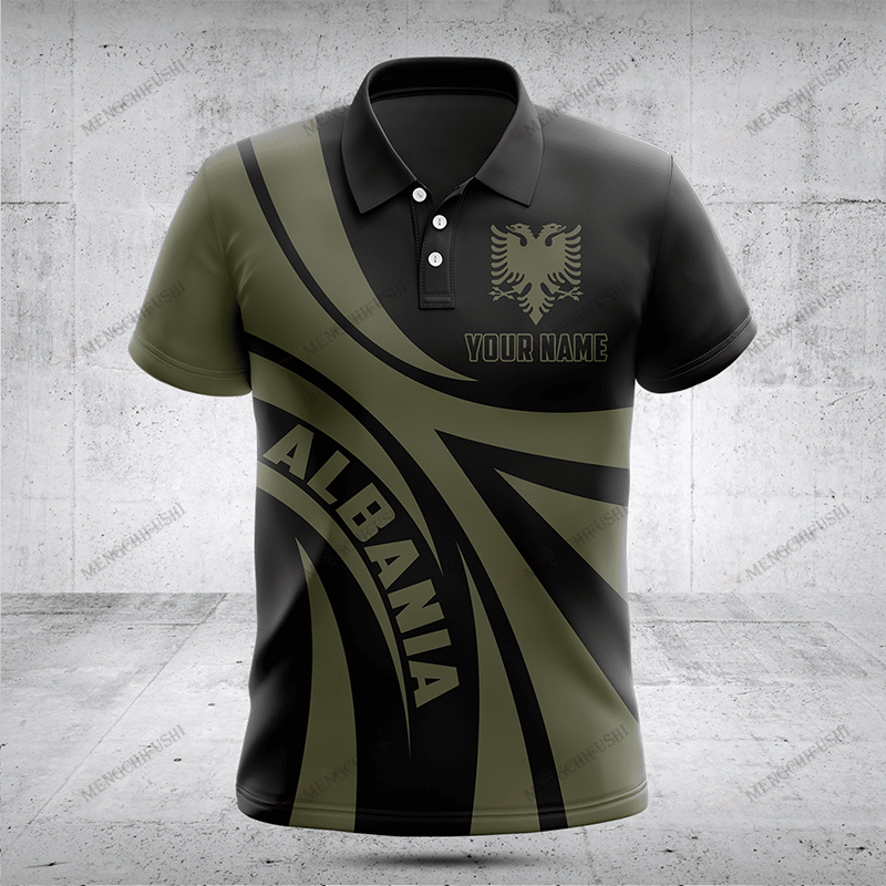 Custom Name Albania Flag Graph - огляд і ціна Vintage Summer Clothing Men
