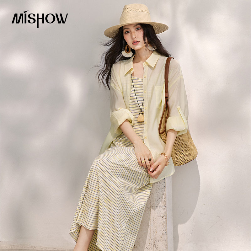 MISHOW Women's Casual Shirt St - огляд і ціна Yellow Summer Clothing