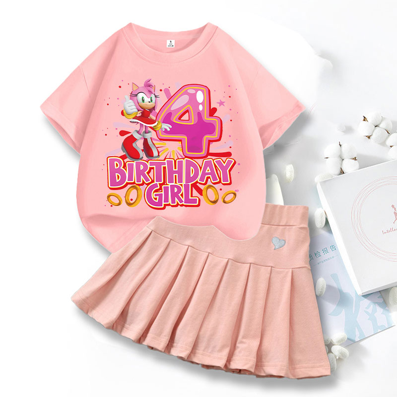 2pcs Sonics Love Dress T-shirt - огляд і ціна Summer Loving Kids Clothing