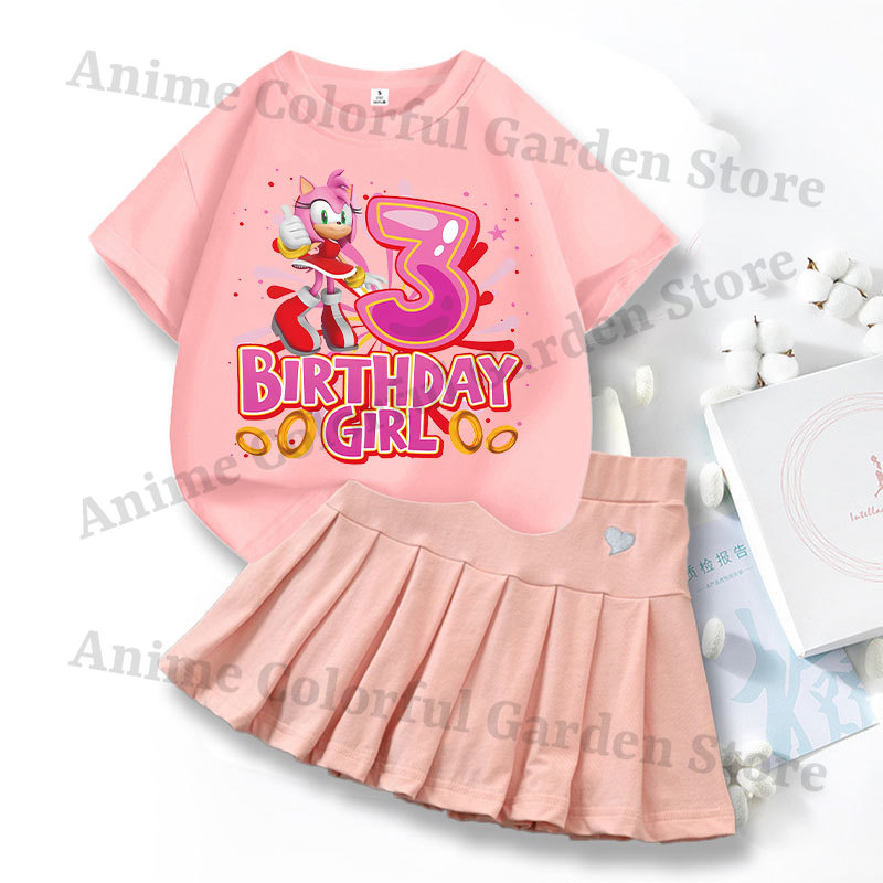 2pcs Sonics Love Dress T-shirt - огляд і ціна Summer Loving Kids Clothing