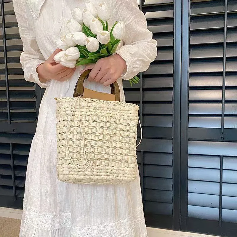 Woven Straw Handbag Large Capa - огляд і ціна Beach Bag Straw
