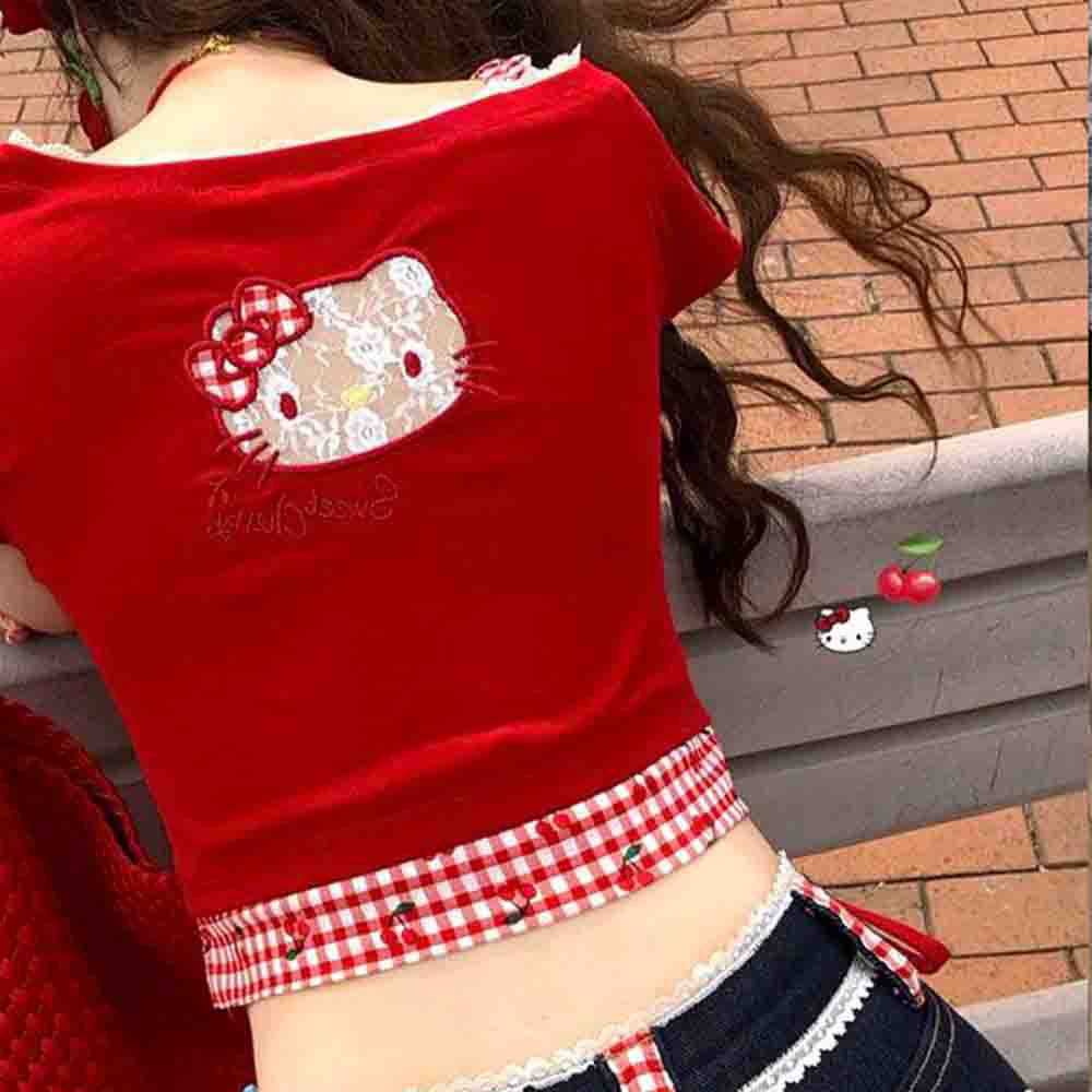 Hello Kitties Summer Women's S - огляд і ціна Off Shoulder Blouse