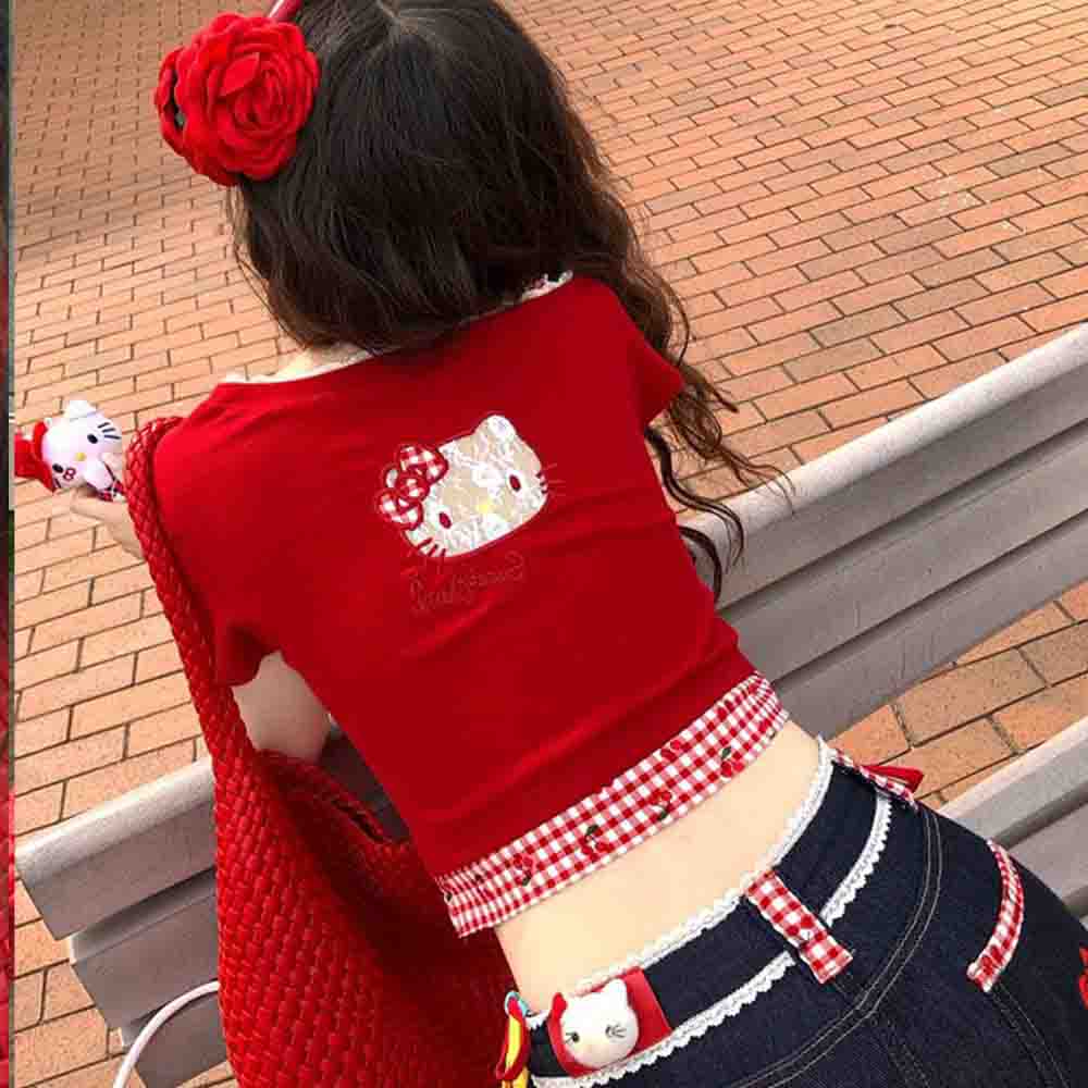 Hello Kitties Summer Women's S - огляд і ціна Off Shoulder Blouse