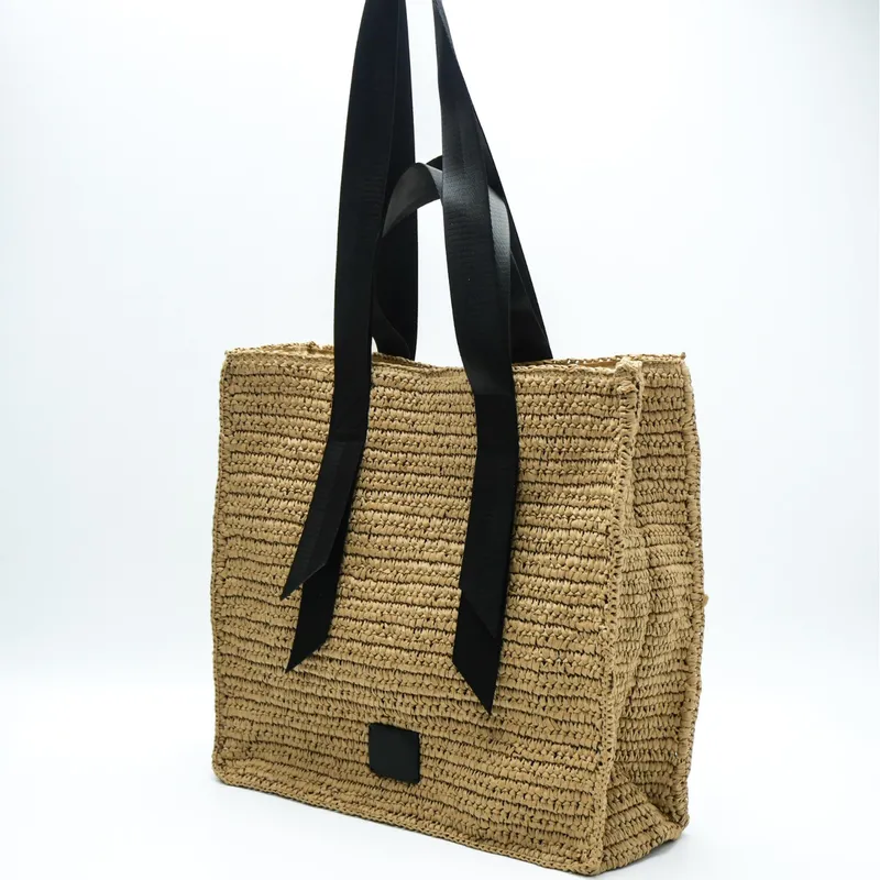 Retro hand-woven straw shoulde - огляд і ціна Beach Bag Straw