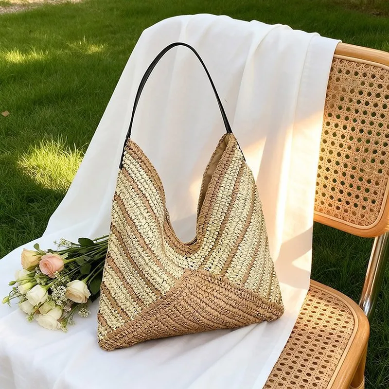 Tote bag for women large capac - огляд і ціна Beach Bag Straw