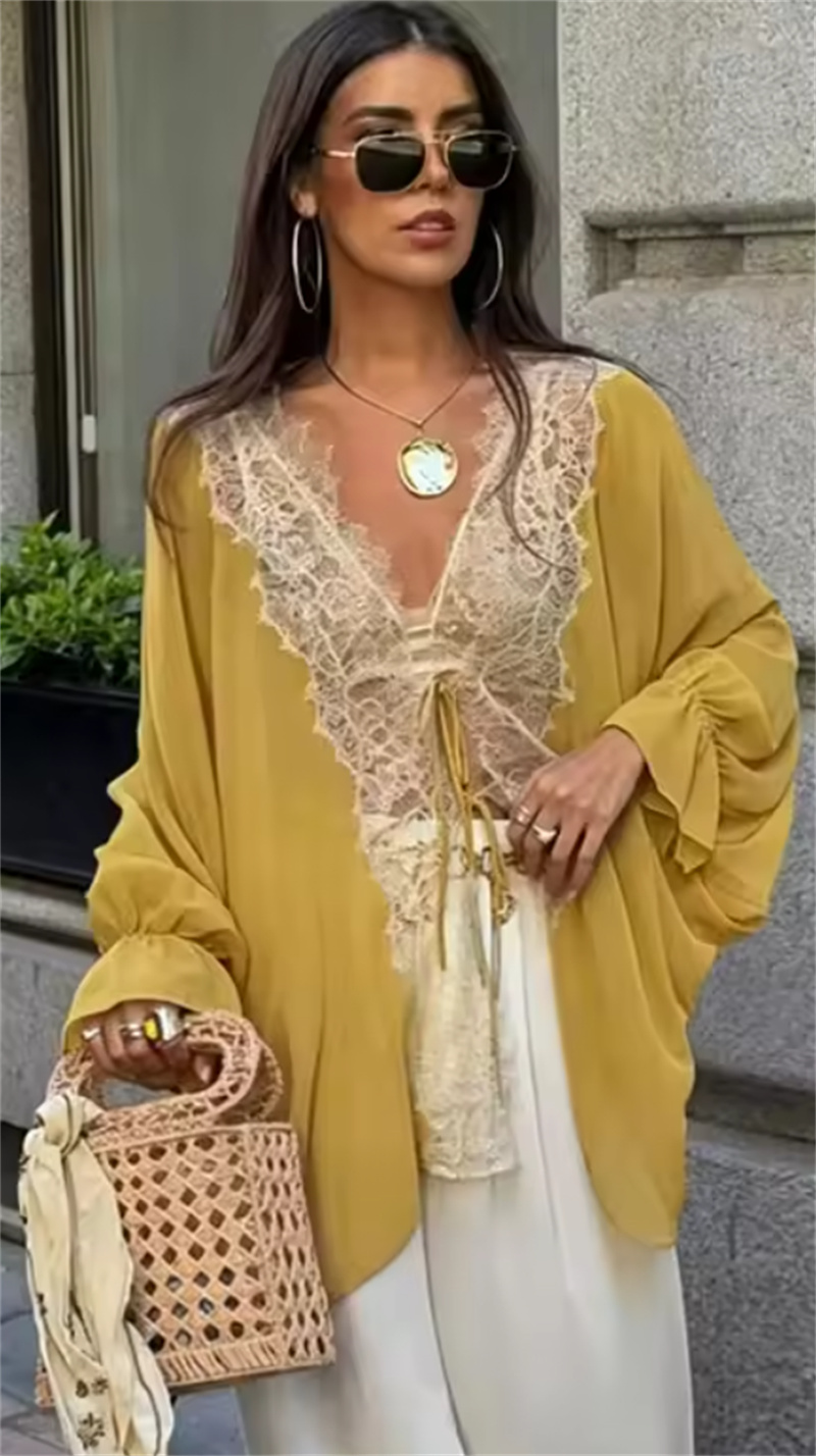 Women's Shirt 2026 Summer New  - огляд і ціна Yellow Summer Clothing