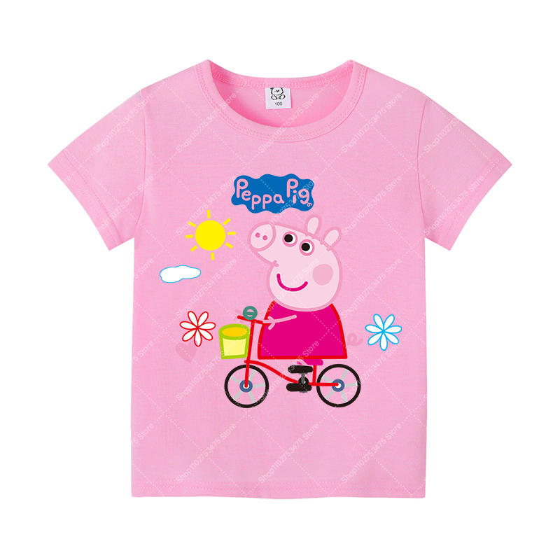 Kids Girl Cute Cotton T-shirt  - огляд і ціна Summer Clothing Model