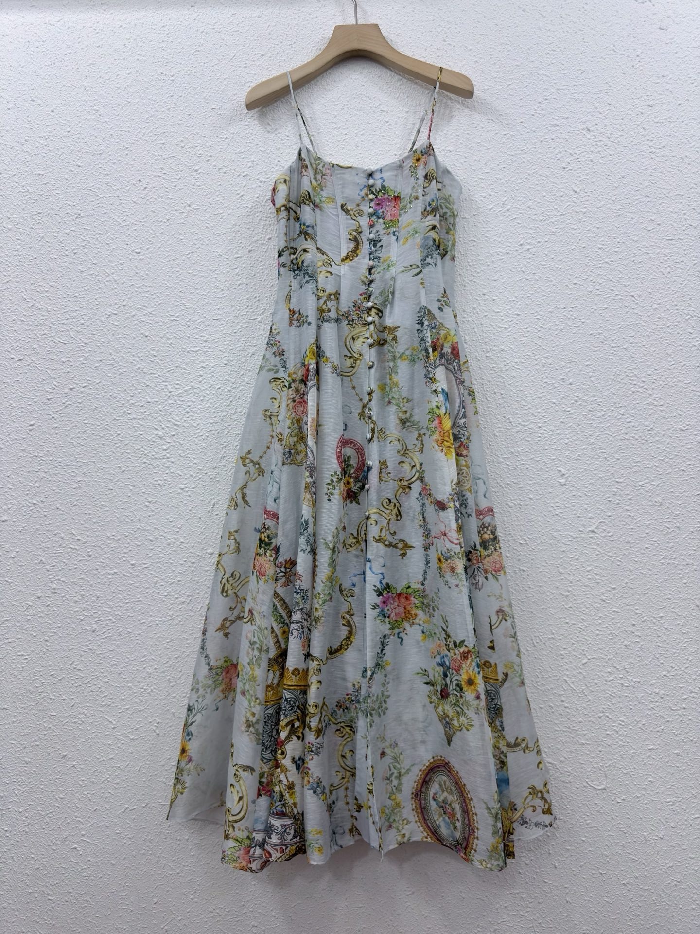 Silk Linen Baroque Floral Prin - огляд і ціна Sundress Midi Floral