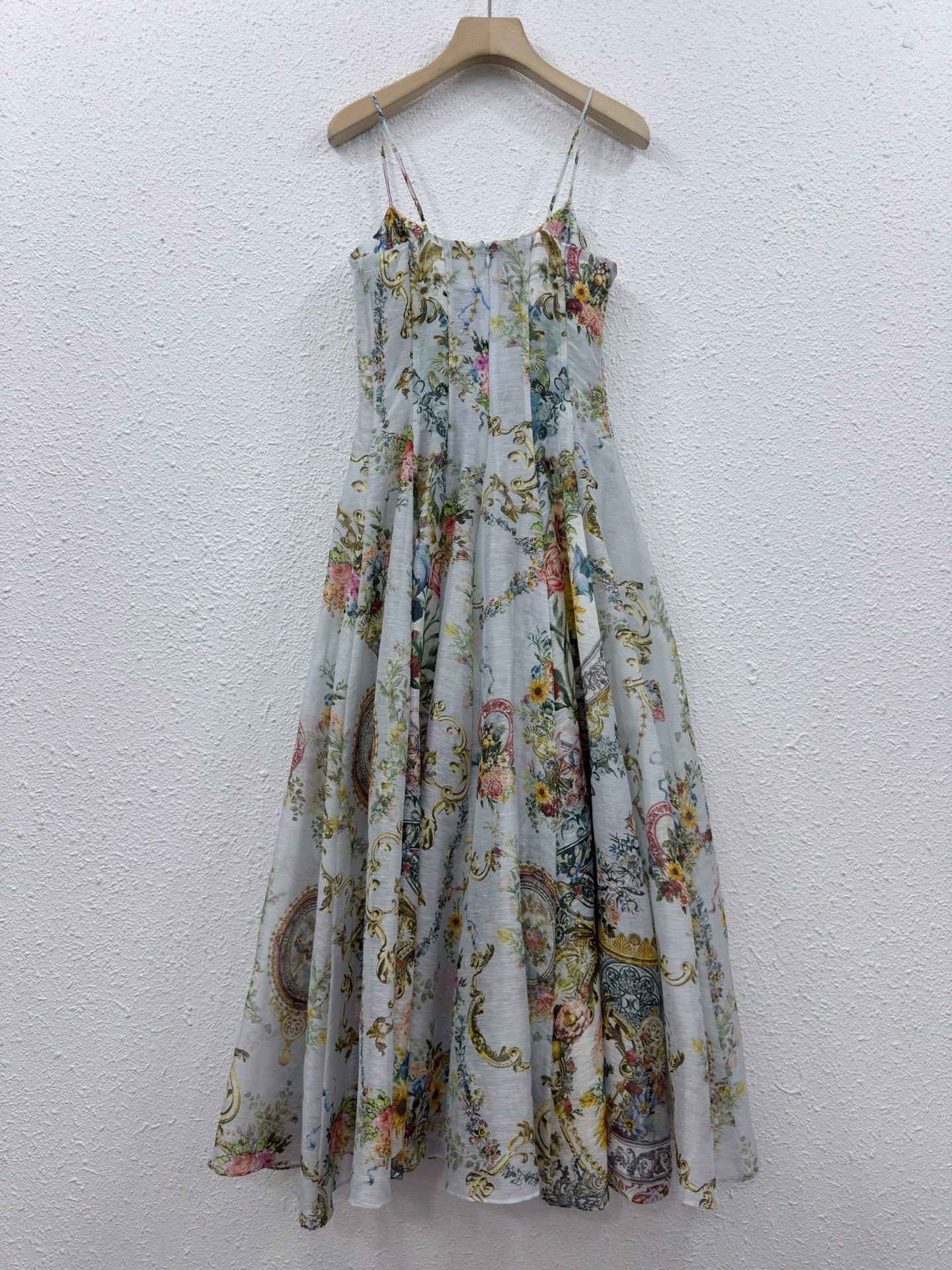 Silk Linen Baroque Floral Prin - огляд і ціна Sundress Midi Floral