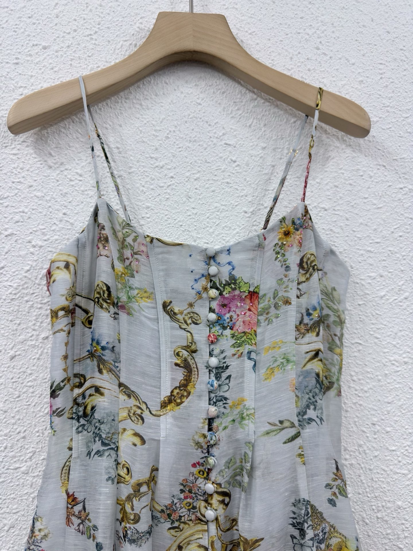Silk Linen Baroque Floral Prin - огляд і ціна Sundress Midi Floral