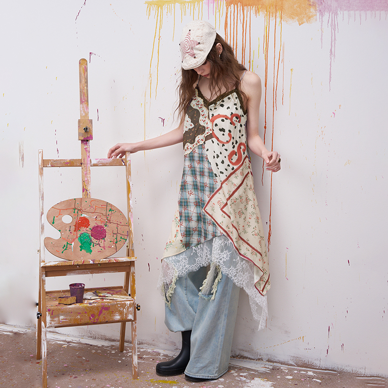 ELFSACK Floral Print Patchwork - огляд і ціна Sundress Midi Floral