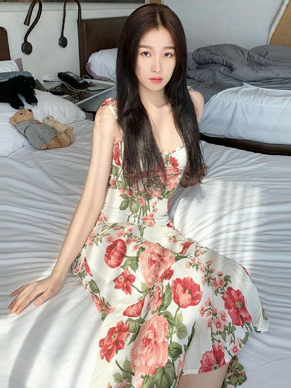 Silk Linen Women's White Flora - огляд і ціна Sundress Midi Floral