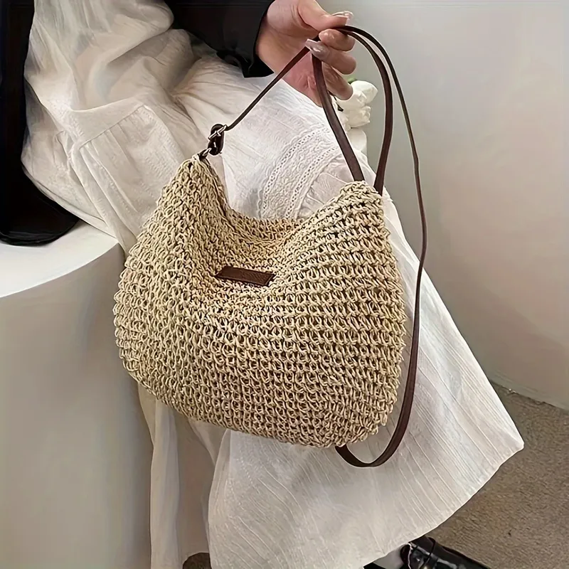 Women's large-capacity hand-wo - огляд і ціна Beach Bag Straw