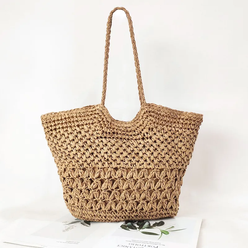 Hollow Woven Paper Rope Straw  - огляд і ціна Beach Bag Straw