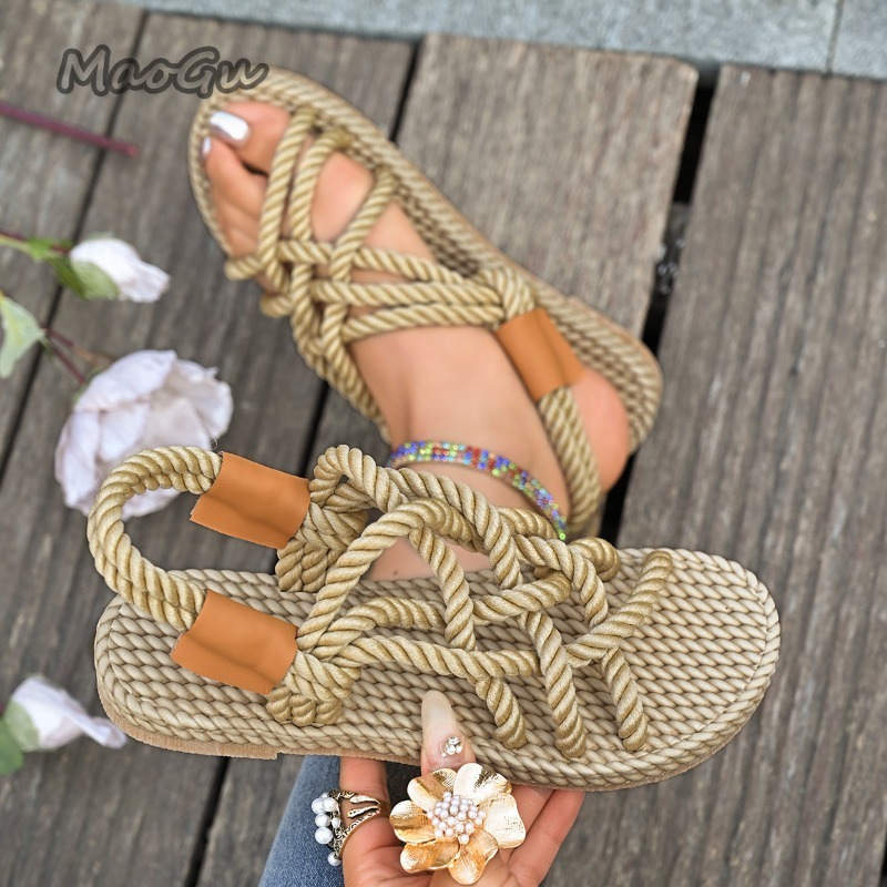 Women's Braided Rope Flat Sand - огляд і ціна Espadrille Sandal Women