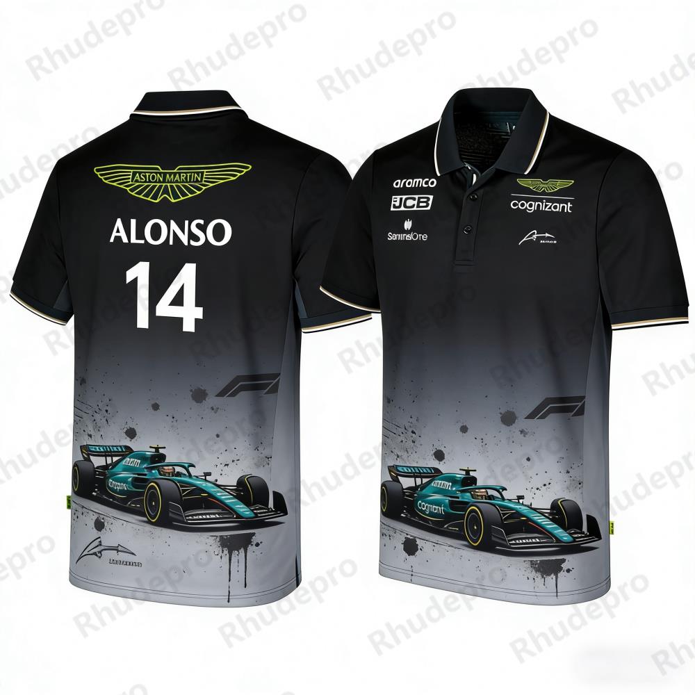 Aston Martin Polo Shirt Outdoo - огляд і ціна Summer Clothing Motorcycle
