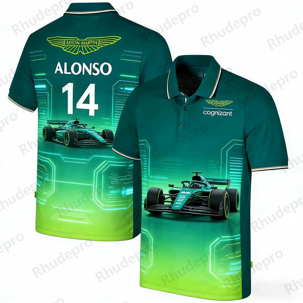 Aston Martin Polo Shirt Outdoo - огляд і ціна Summer Clothing Motorcycle