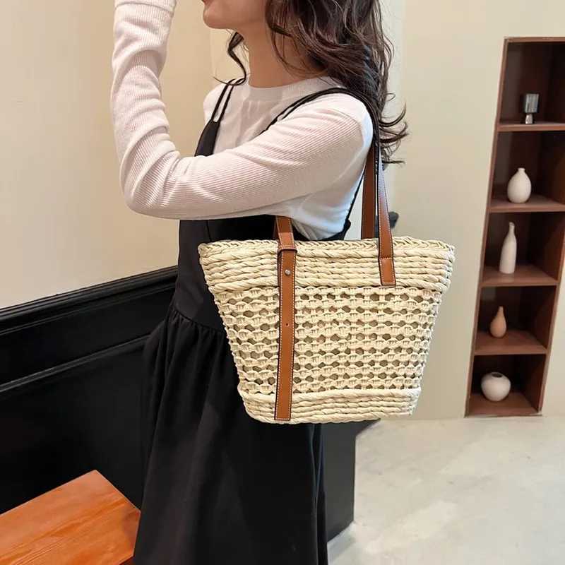 Large capacity seaside vacatio - огляд і ціна Beach Bag Straw