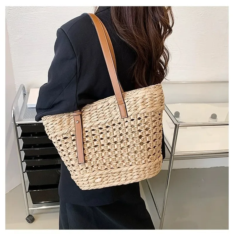 Large capacity seaside vacatio - огляд і ціна Beach Bag Straw