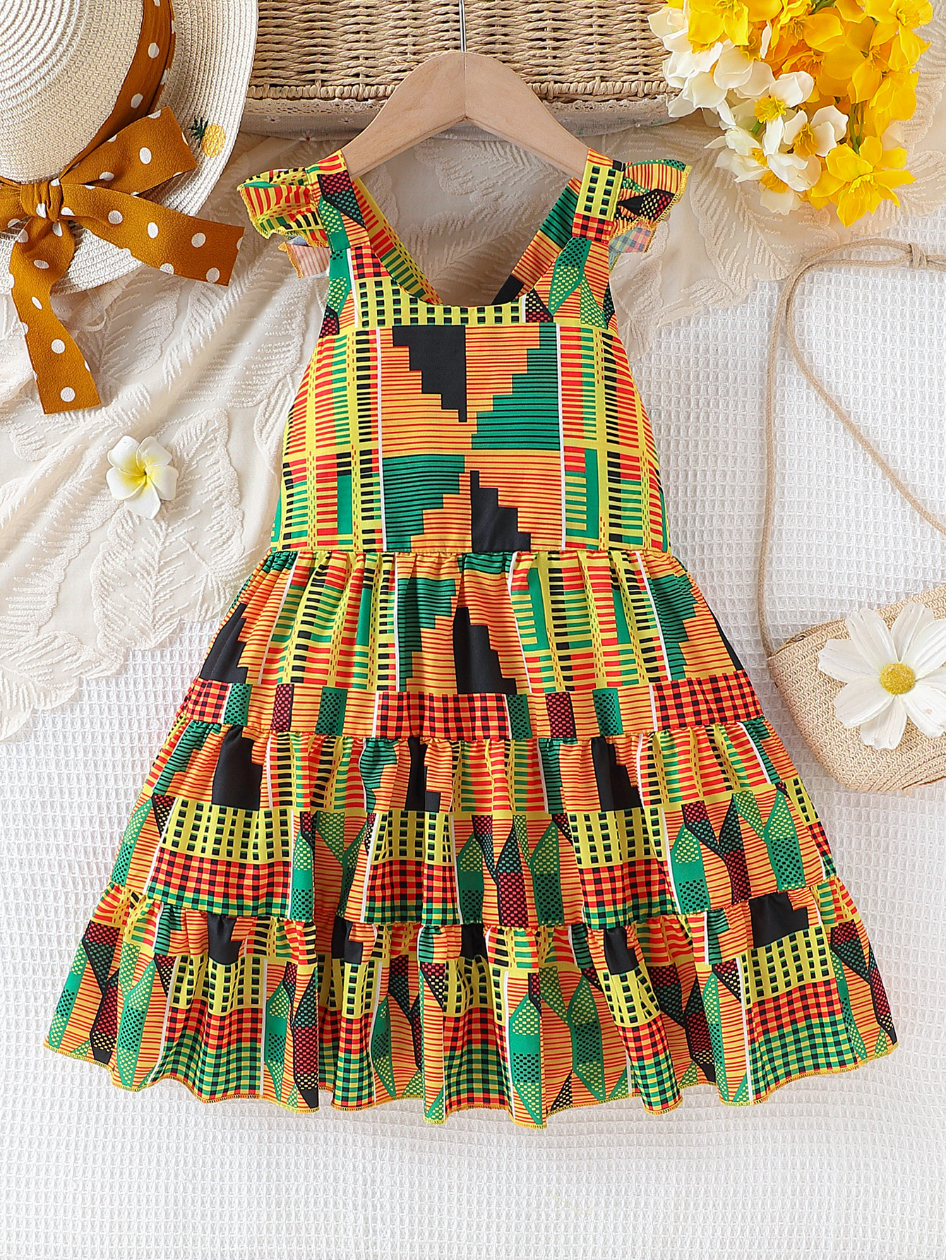 Girls summer African bohemian  - огляд і ціна Summer Clothing Kids
