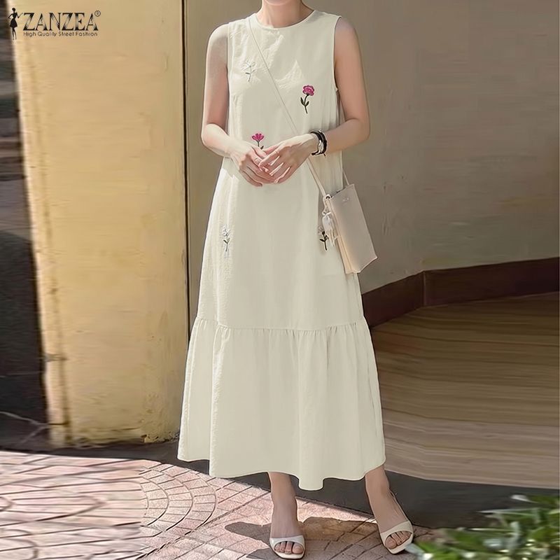 ZANZEA Fashion Summer Sundress - огляд і ціна Sundress Midi Floral