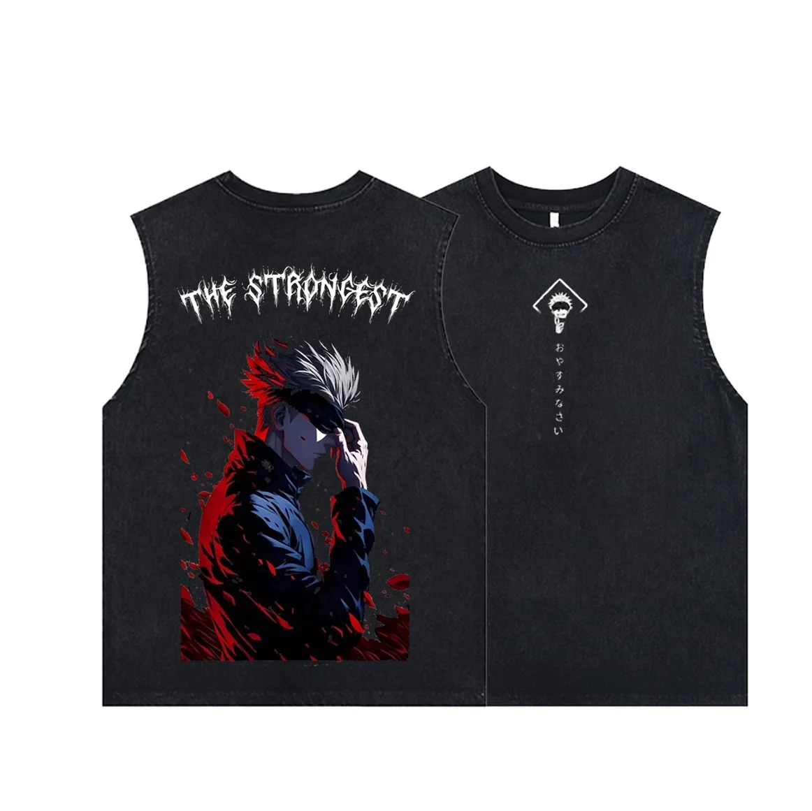 Men's Tank Tops Anime Gojo Sat - огляд і ціна Vintage Summer Clothing Men