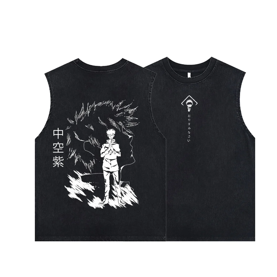 Men's Tank Tops Anime Gojo Sat - огляд і ціна Vintage Summer Clothing Men